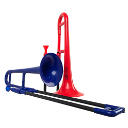 pBone Mini Alto Trombone Outfit Plastic blue Alto Trombones New