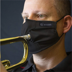 6 Pieces Flute Mask Piccolo Instrument Mask Double Layer Face Mask for Playing Instrument 