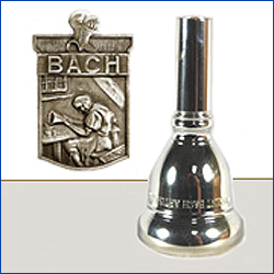 Medium Bach 35022 22-Cup Small Shank Silver Plated Tenor Trombone Mouthpiece 