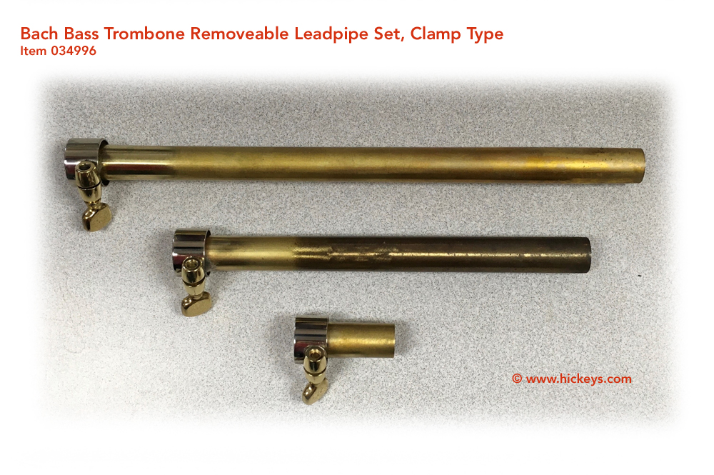 Bach PM50MP Bass Trombone Leadpipes for 50 Series Set of 3 Removable Bass Trombone Custom Replacement Parts