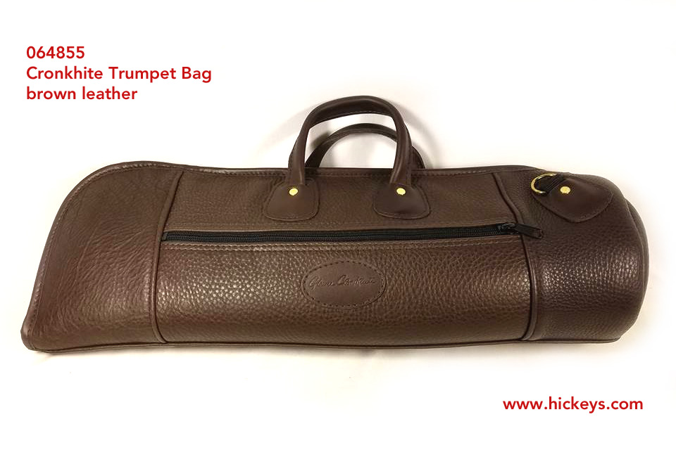 Cronkhite Trumpet Gig Bag Single Leather Brown Cases Bags Cronkhite Trumpet Gig Bag Single Leather Brown