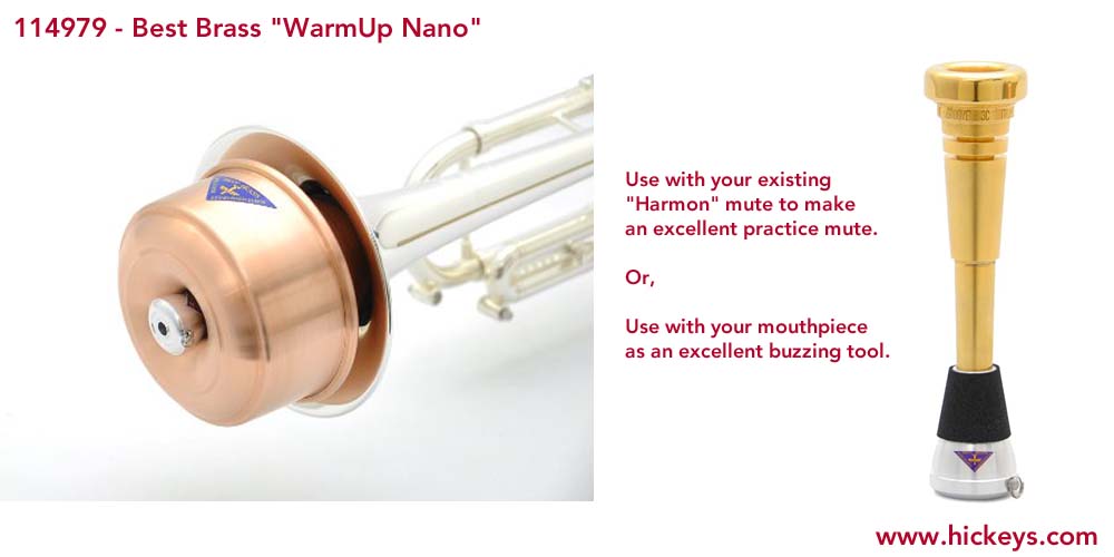Best Brass WarmUp Nano Practice Mute & Mouthpiece Tool Trumpet